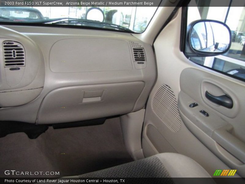 Arizona Beige Metallic / Medium Parchment Beige 2003 Ford F150 XLT SuperCrew