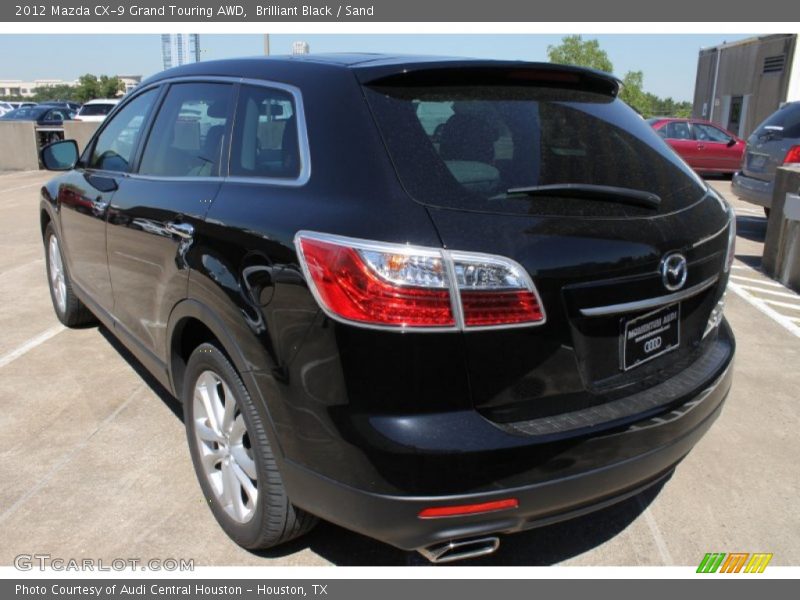Brilliant Black / Sand 2012 Mazda CX-9 Grand Touring AWD