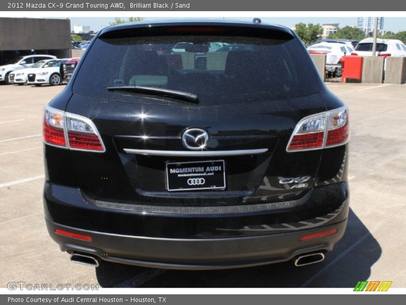 Brilliant Black / Sand 2012 Mazda CX-9 Grand Touring AWD