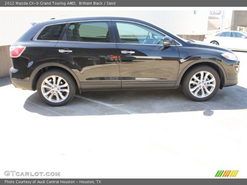 Brilliant Black / Sand 2012 Mazda CX-9 Grand Touring AWD