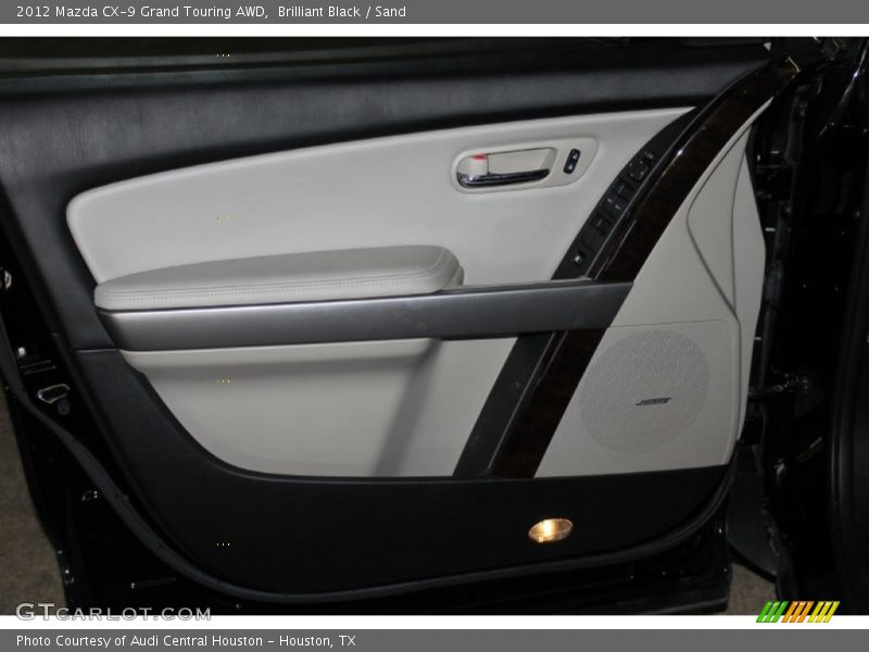 Brilliant Black / Sand 2012 Mazda CX-9 Grand Touring AWD