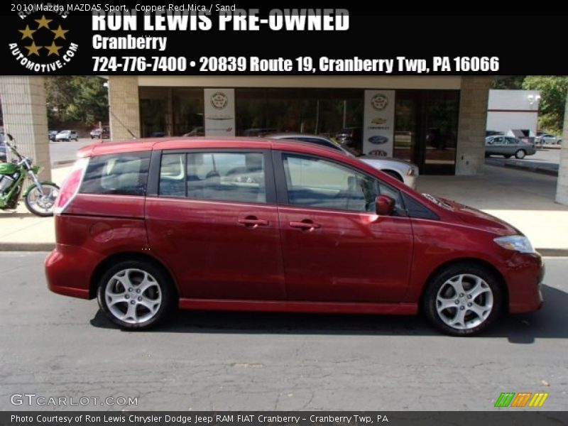 Copper Red Mica / Sand 2010 Mazda MAZDA5 Sport