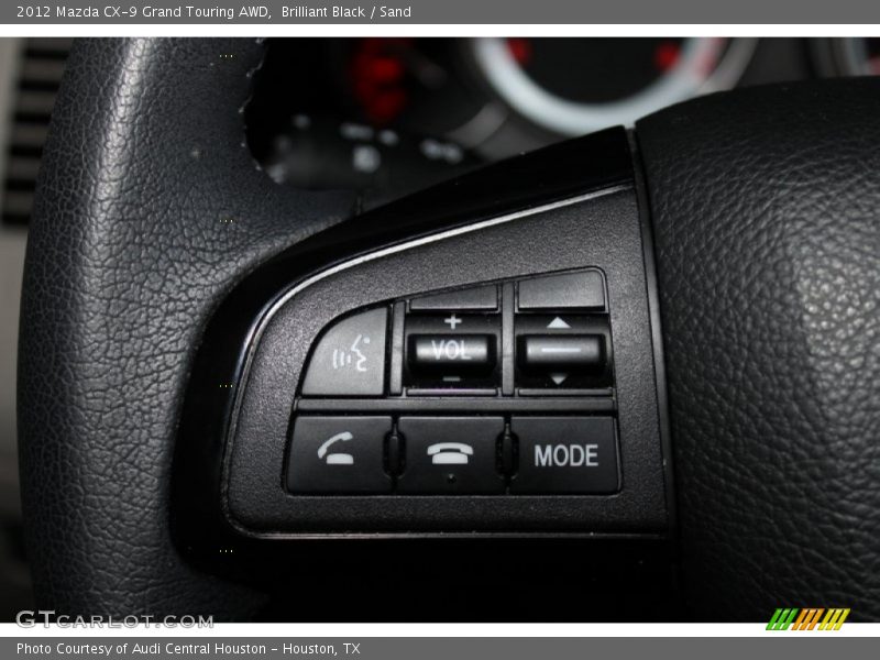 Brilliant Black / Sand 2012 Mazda CX-9 Grand Touring AWD