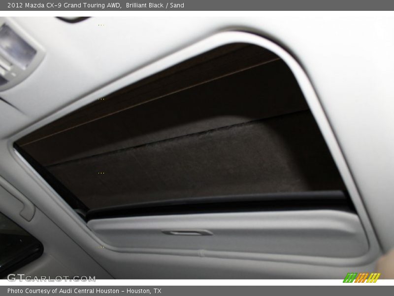 Brilliant Black / Sand 2012 Mazda CX-9 Grand Touring AWD