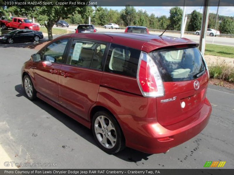 Copper Red Mica / Sand 2010 Mazda MAZDA5 Sport