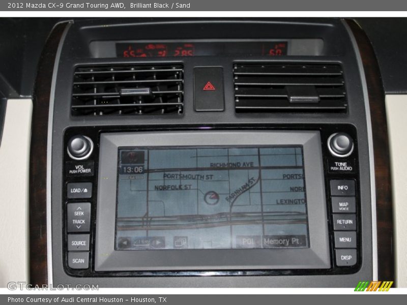 Brilliant Black / Sand 2012 Mazda CX-9 Grand Touring AWD
