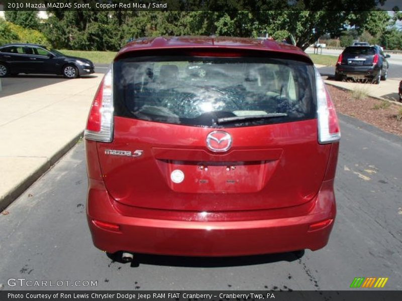 Copper Red Mica / Sand 2010 Mazda MAZDA5 Sport