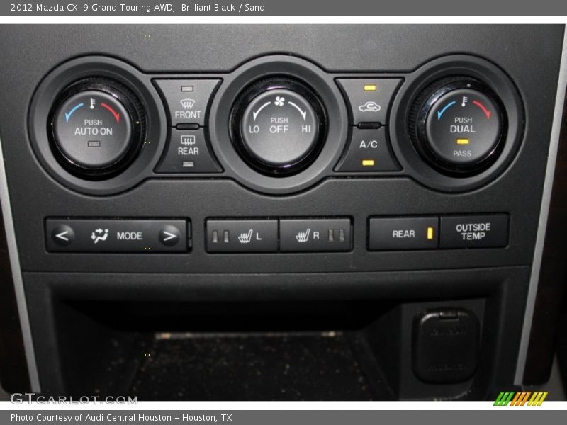 Brilliant Black / Sand 2012 Mazda CX-9 Grand Touring AWD