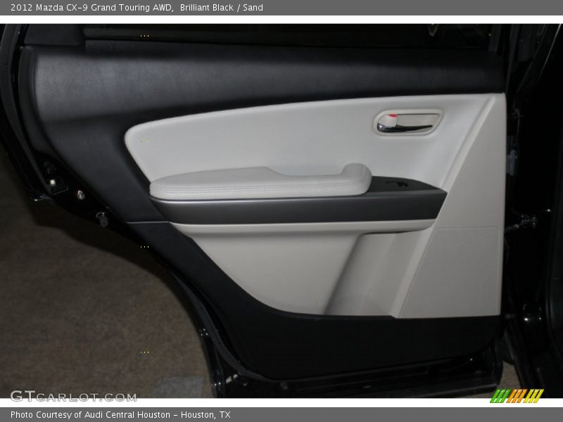 Brilliant Black / Sand 2012 Mazda CX-9 Grand Touring AWD