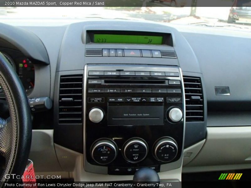 Copper Red Mica / Sand 2010 Mazda MAZDA5 Sport