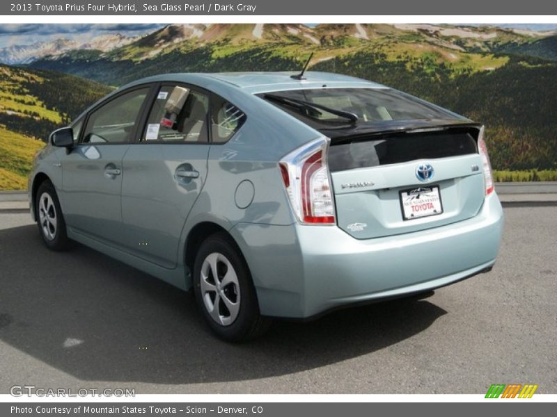 Sea Glass Pearl / Dark Gray 2013 Toyota Prius Four Hybrid