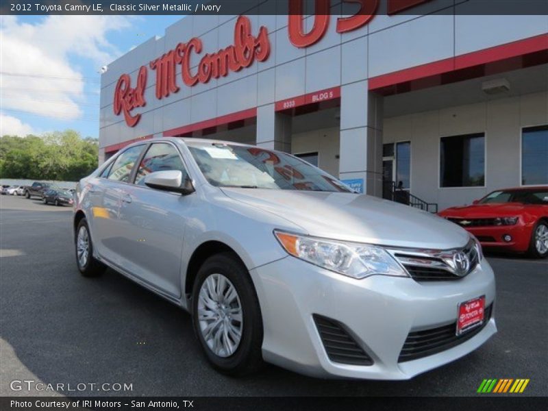 Classic Silver Metallic / Ivory 2012 Toyota Camry LE