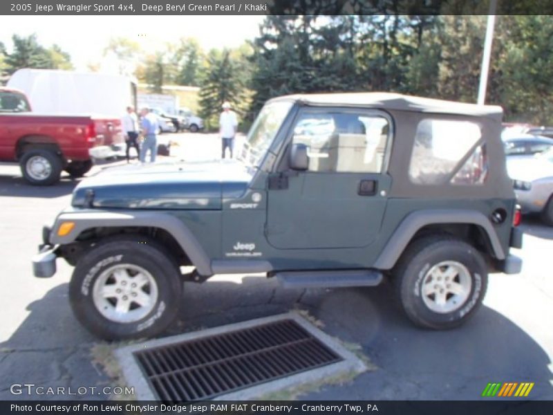 Deep Beryl Green Pearl / Khaki 2005 Jeep Wrangler Sport 4x4
