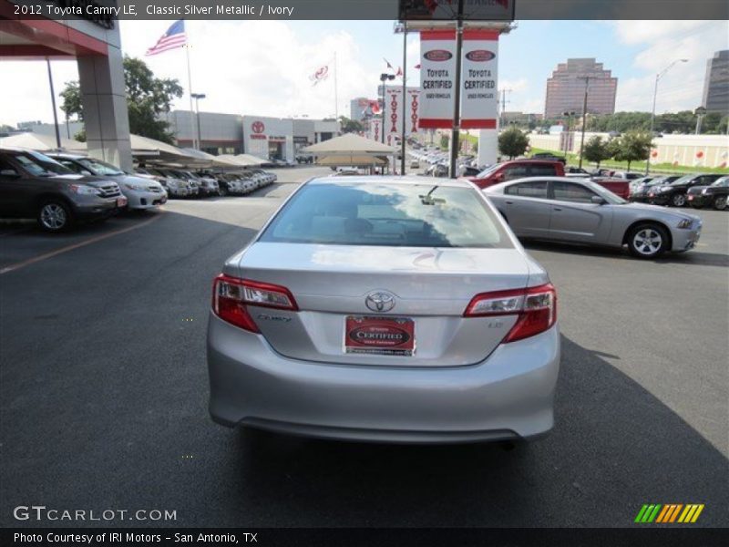 Classic Silver Metallic / Ivory 2012 Toyota Camry LE