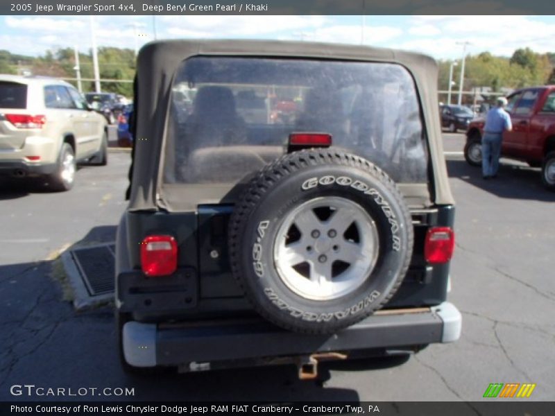 Deep Beryl Green Pearl / Khaki 2005 Jeep Wrangler Sport 4x4