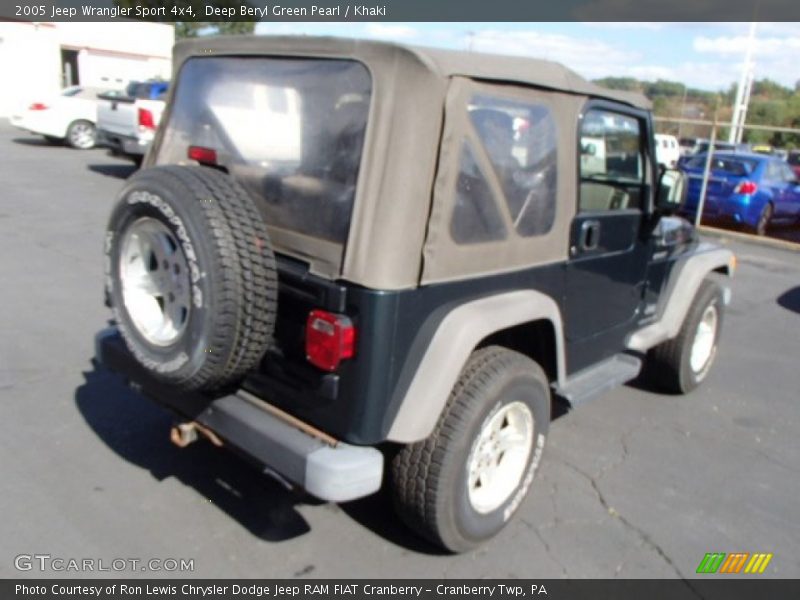 Deep Beryl Green Pearl / Khaki 2005 Jeep Wrangler Sport 4x4