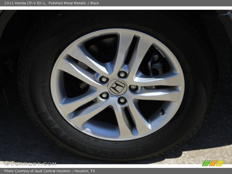 Polished Metal Metallic / Black 2011 Honda CR-V EX-L