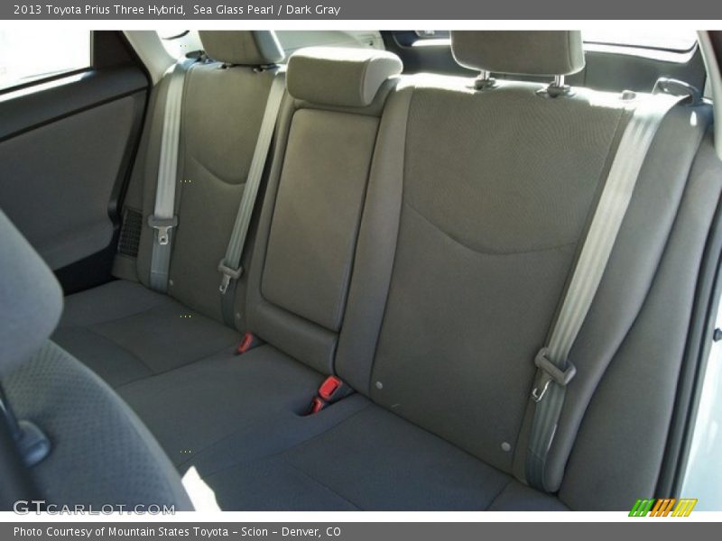 Sea Glass Pearl / Dark Gray 2013 Toyota Prius Three Hybrid