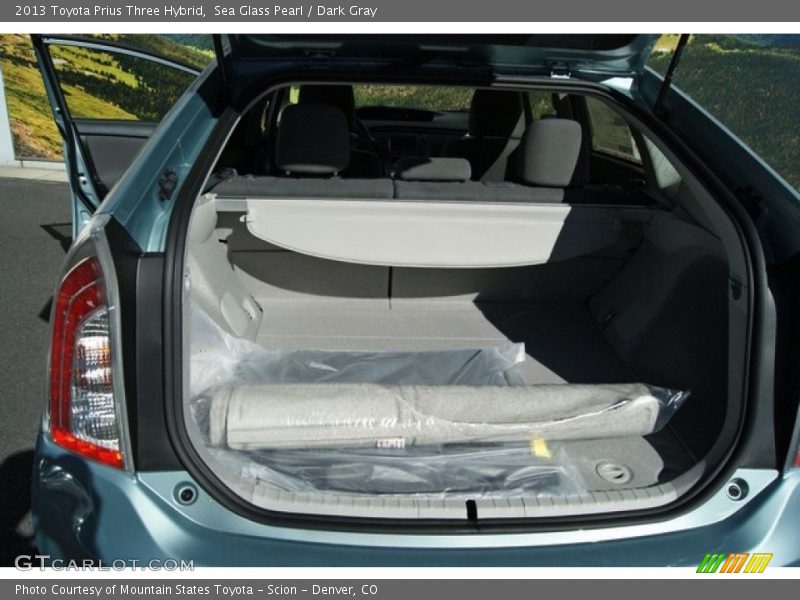 Sea Glass Pearl / Dark Gray 2013 Toyota Prius Three Hybrid