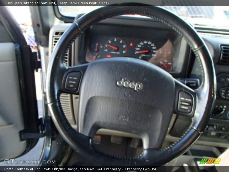 Deep Beryl Green Pearl / Khaki 2005 Jeep Wrangler Sport 4x4