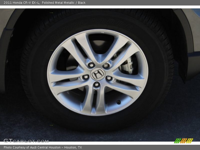 Polished Metal Metallic / Black 2011 Honda CR-V EX-L