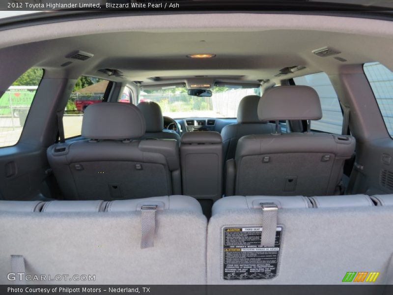 Blizzard White Pearl / Ash 2012 Toyota Highlander Limited