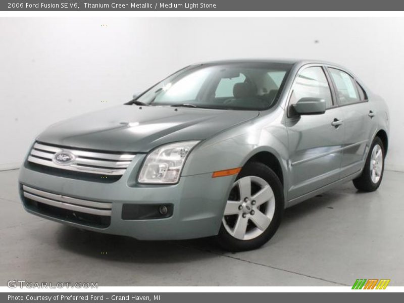 Titanium Green Metallic / Medium Light Stone 2006 Ford Fusion SE V6