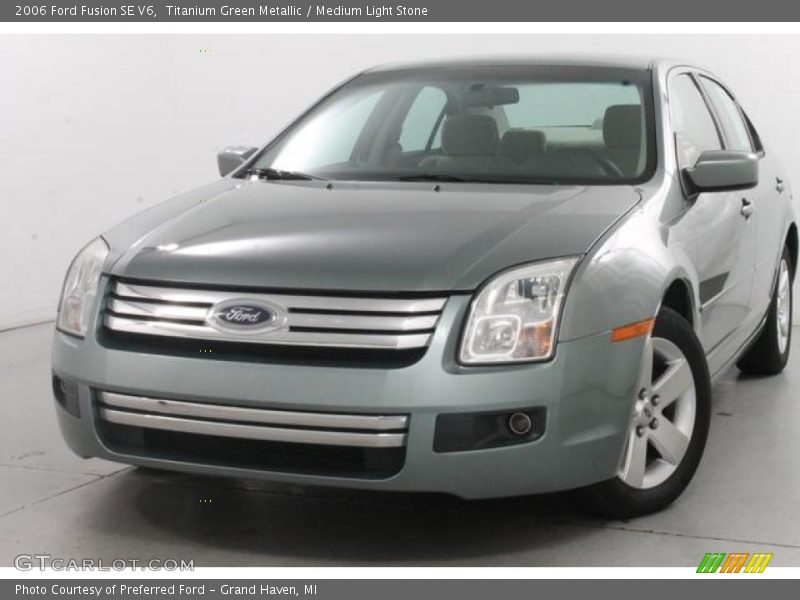 Titanium Green Metallic / Medium Light Stone 2006 Ford Fusion SE V6