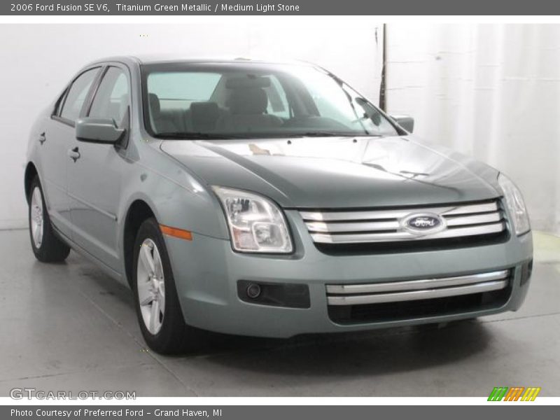 Titanium Green Metallic / Medium Light Stone 2006 Ford Fusion SE V6