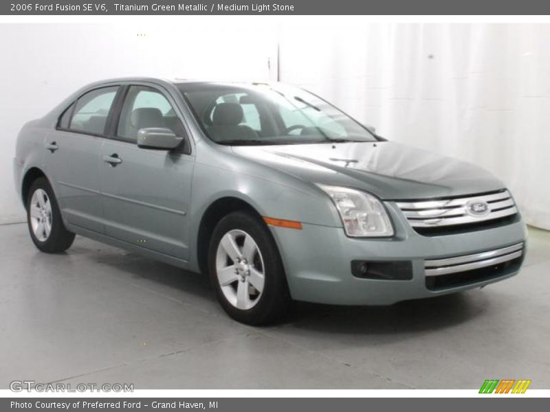 Titanium Green Metallic / Medium Light Stone 2006 Ford Fusion SE V6
