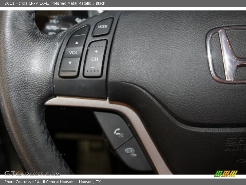 Polished Metal Metallic / Black 2011 Honda CR-V EX-L