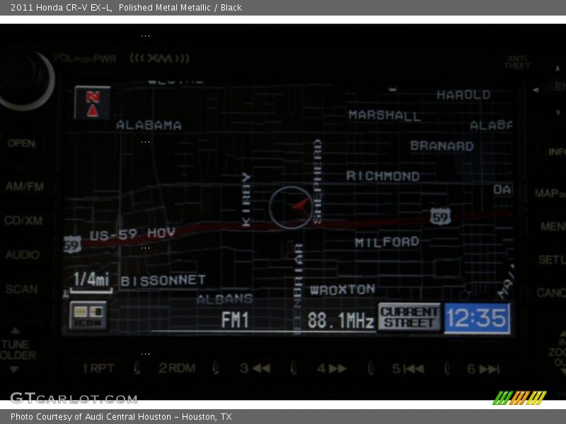 Polished Metal Metallic / Black 2011 Honda CR-V EX-L