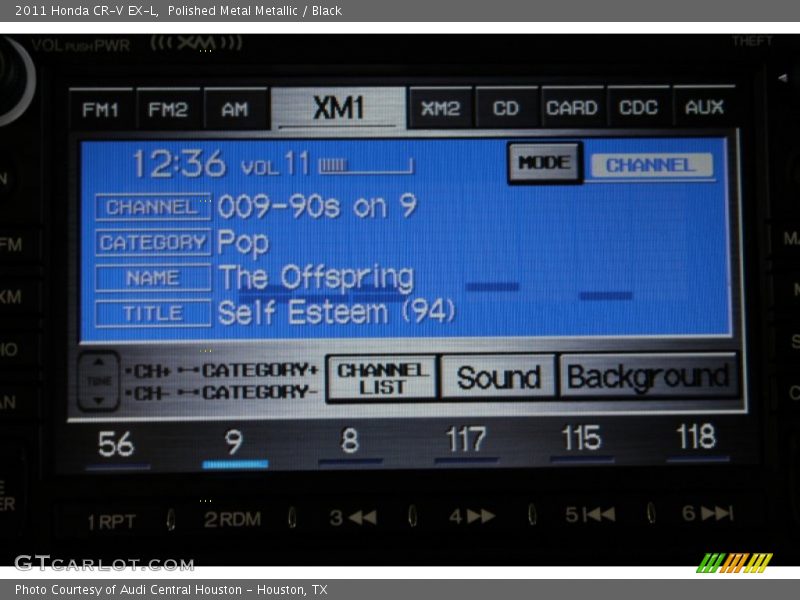 Polished Metal Metallic / Black 2011 Honda CR-V EX-L