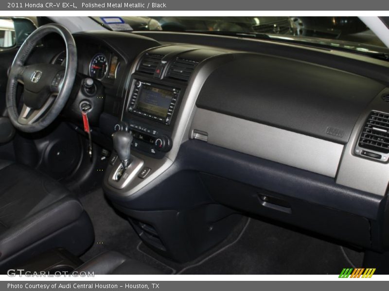 Polished Metal Metallic / Black 2011 Honda CR-V EX-L