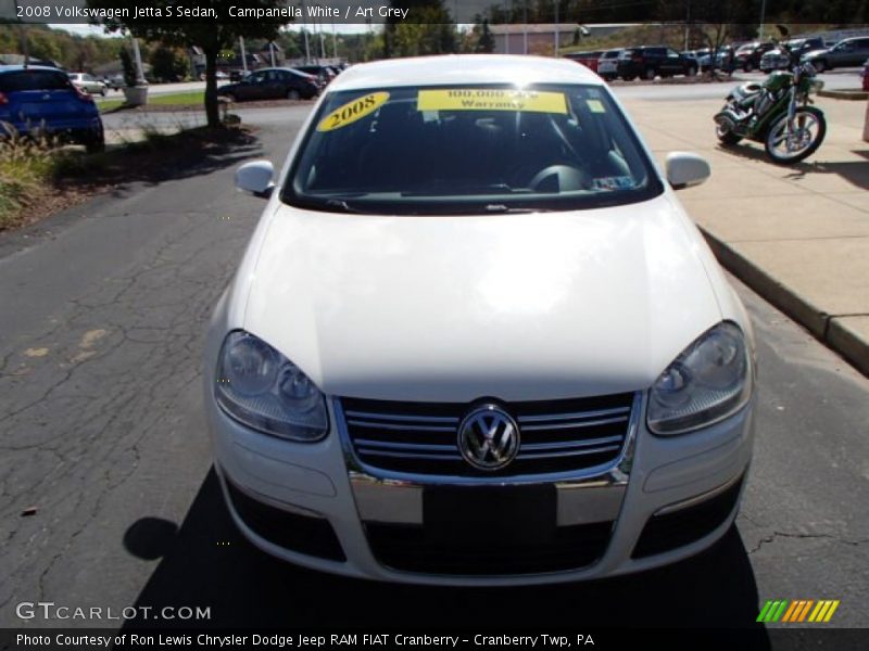 Campanella White / Art Grey 2008 Volkswagen Jetta S Sedan