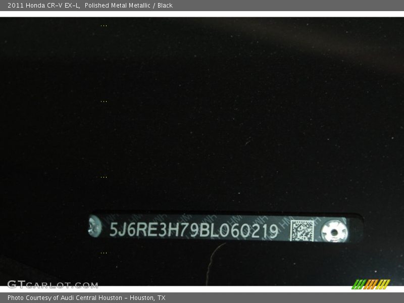 Polished Metal Metallic / Black 2011 Honda CR-V EX-L