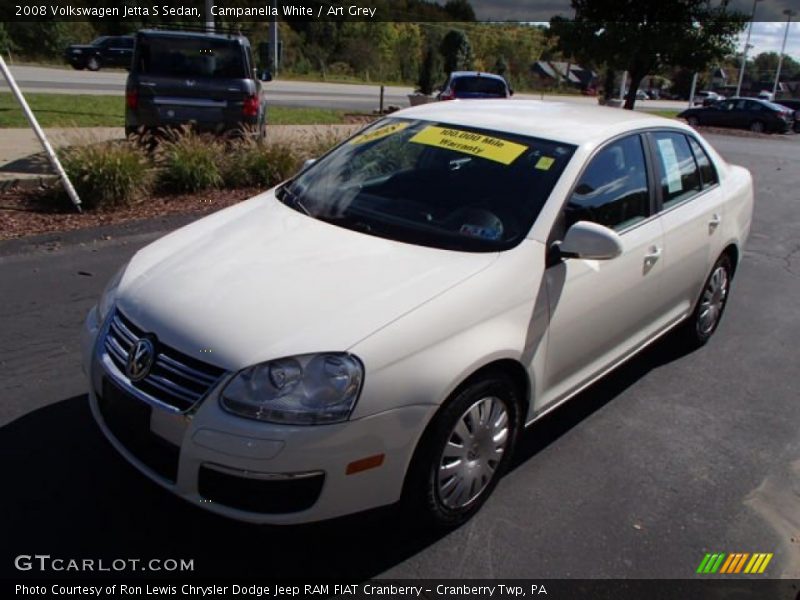 Campanella White / Art Grey 2008 Volkswagen Jetta S Sedan