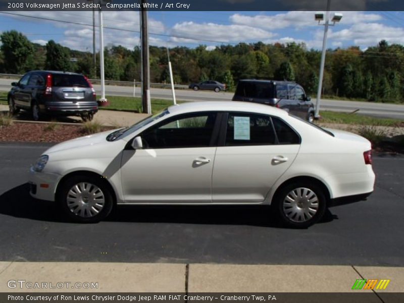 Campanella White / Art Grey 2008 Volkswagen Jetta S Sedan