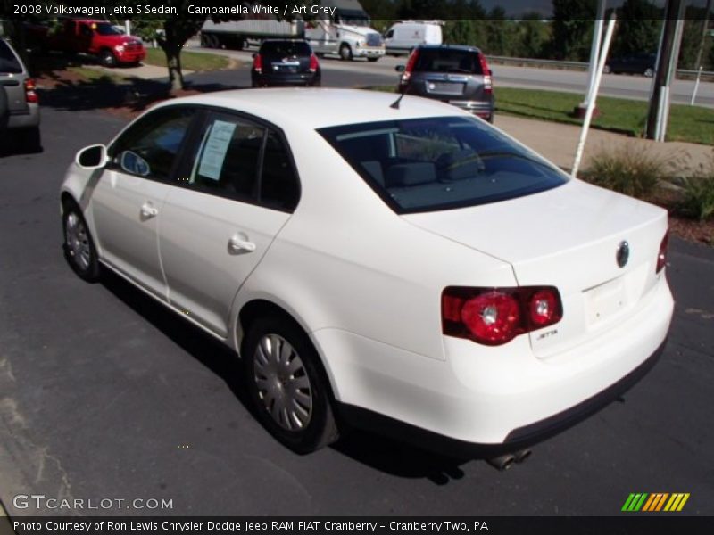 Campanella White / Art Grey 2008 Volkswagen Jetta S Sedan