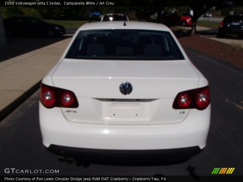 Campanella White / Art Grey 2008 Volkswagen Jetta S Sedan