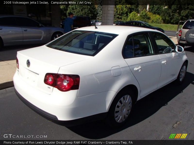 Campanella White / Art Grey 2008 Volkswagen Jetta S Sedan
