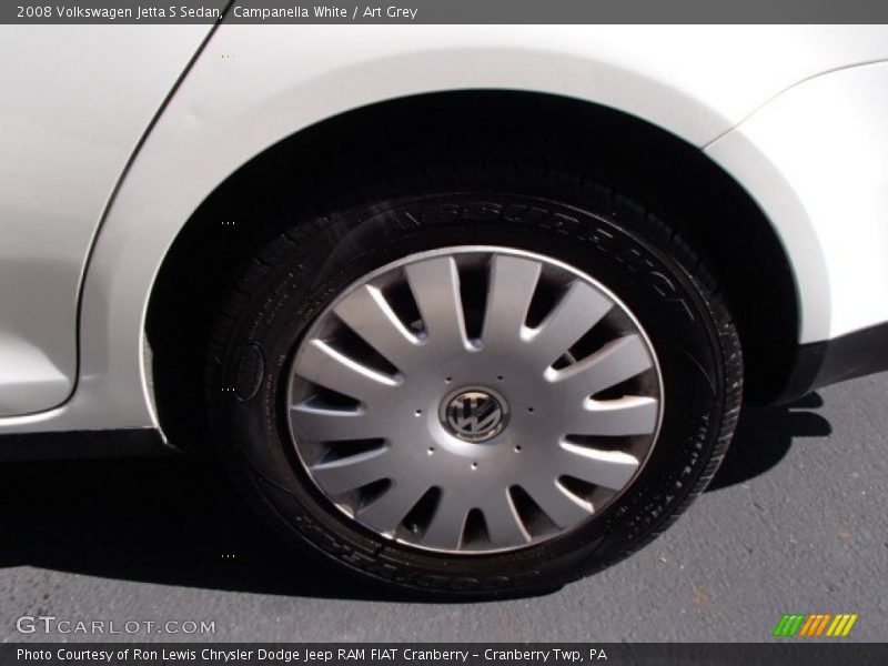 Campanella White / Art Grey 2008 Volkswagen Jetta S Sedan