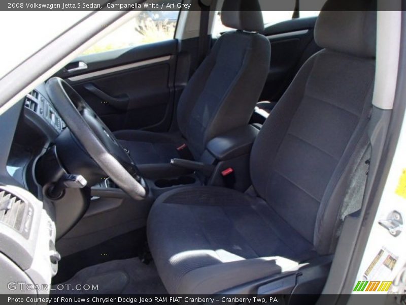 Campanella White / Art Grey 2008 Volkswagen Jetta S Sedan