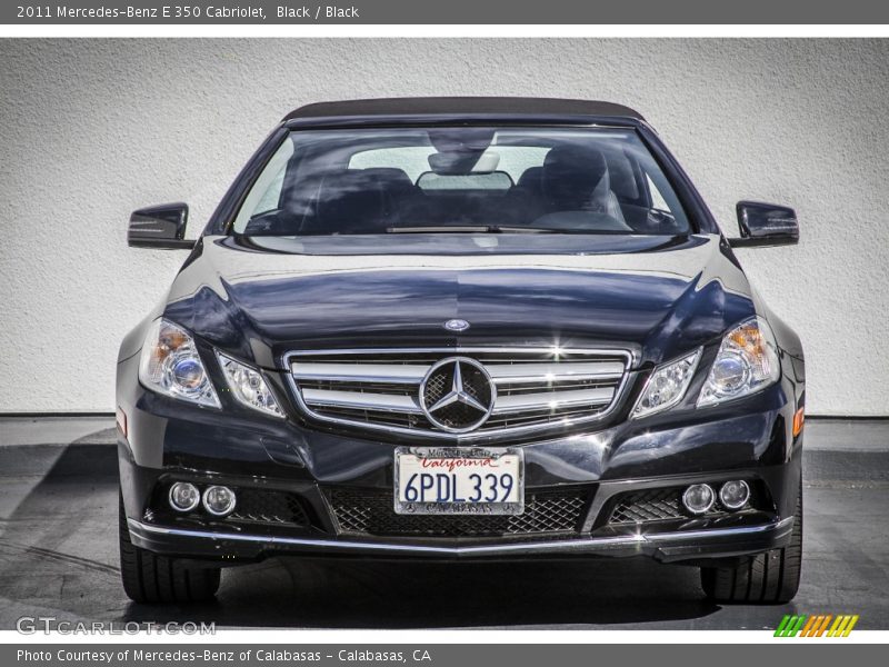 Black / Black 2011 Mercedes-Benz E 350 Cabriolet