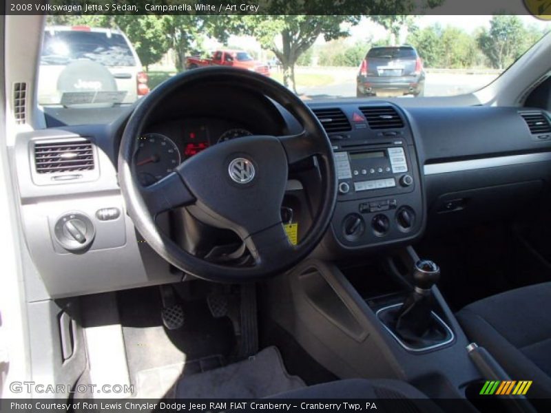Campanella White / Art Grey 2008 Volkswagen Jetta S Sedan