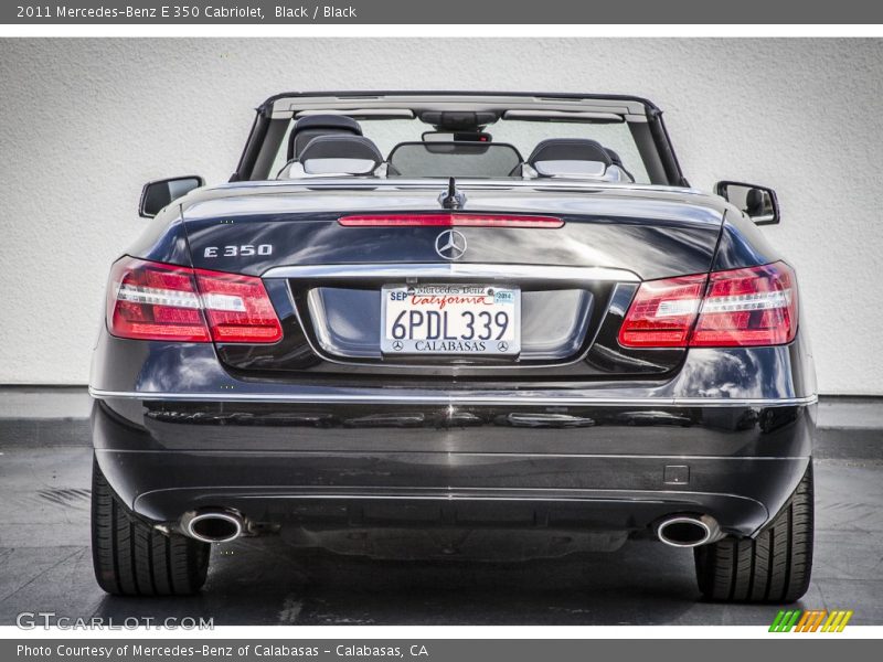 Black / Black 2011 Mercedes-Benz E 350 Cabriolet