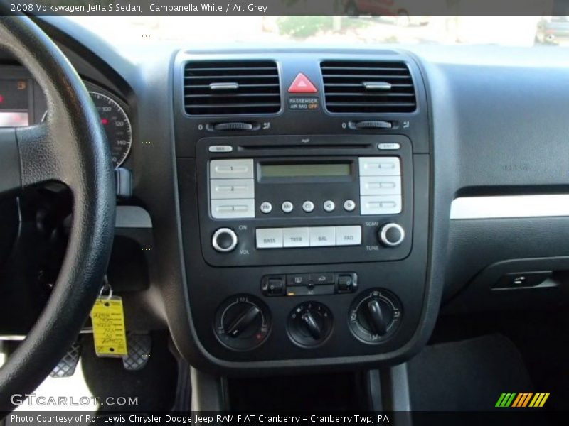 Campanella White / Art Grey 2008 Volkswagen Jetta S Sedan