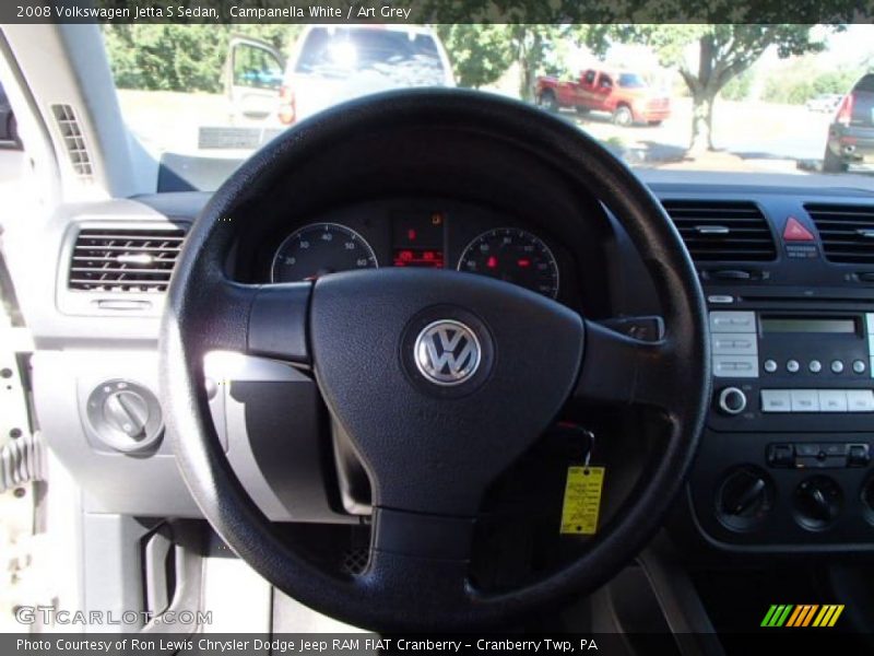 Campanella White / Art Grey 2008 Volkswagen Jetta S Sedan