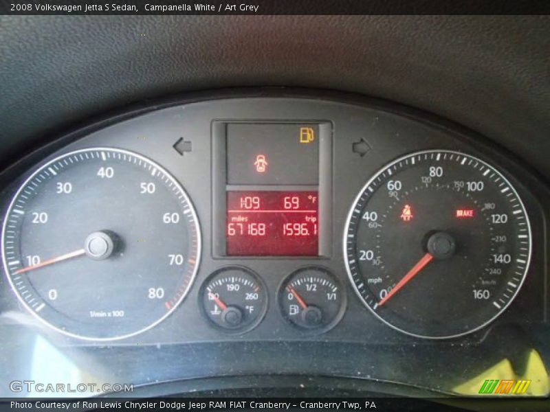 Campanella White / Art Grey 2008 Volkswagen Jetta S Sedan