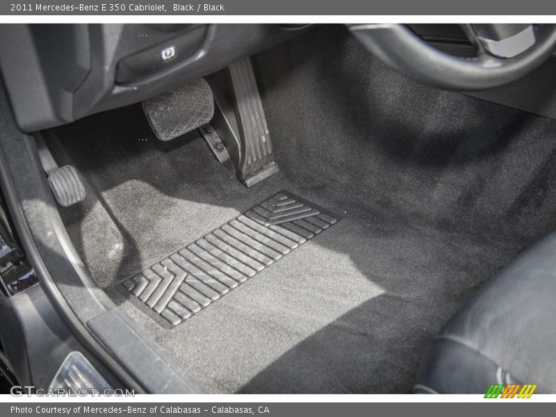 Black / Black 2011 Mercedes-Benz E 350 Cabriolet